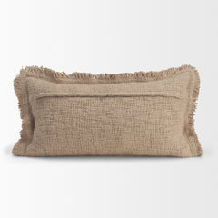 Kambal Sand 14x26 Cotton Pillow Cover with Down Filler - Ornate Home
