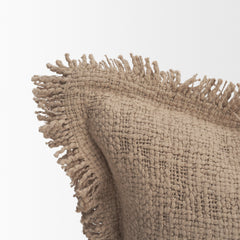 Kambal Sand 20x20 Cotton Pillow Cover with Down Filler - Ornate Home