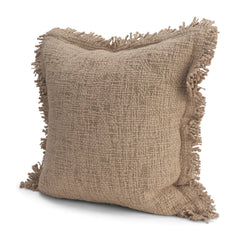 Kambal Sand 20x20 Cotton Pillow Cover with Non-Allergen Filler - Ornate Home