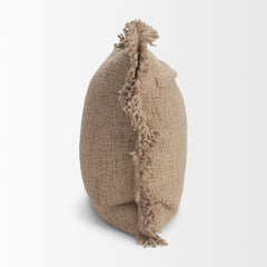 Kambal Sand 20x20 Cotton Pillow Cover with Non-Allergen Filler - Ornate Home