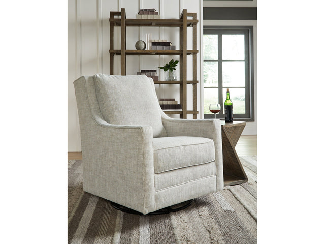 Kambria Fog Swivel Glider Accent Chair - Ornate Home