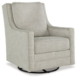 Kambria Fog Swivel Glider Accent Chair - Ornate Home