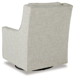 Kambria Fog Swivel Glider Accent Chair - Ornate Home