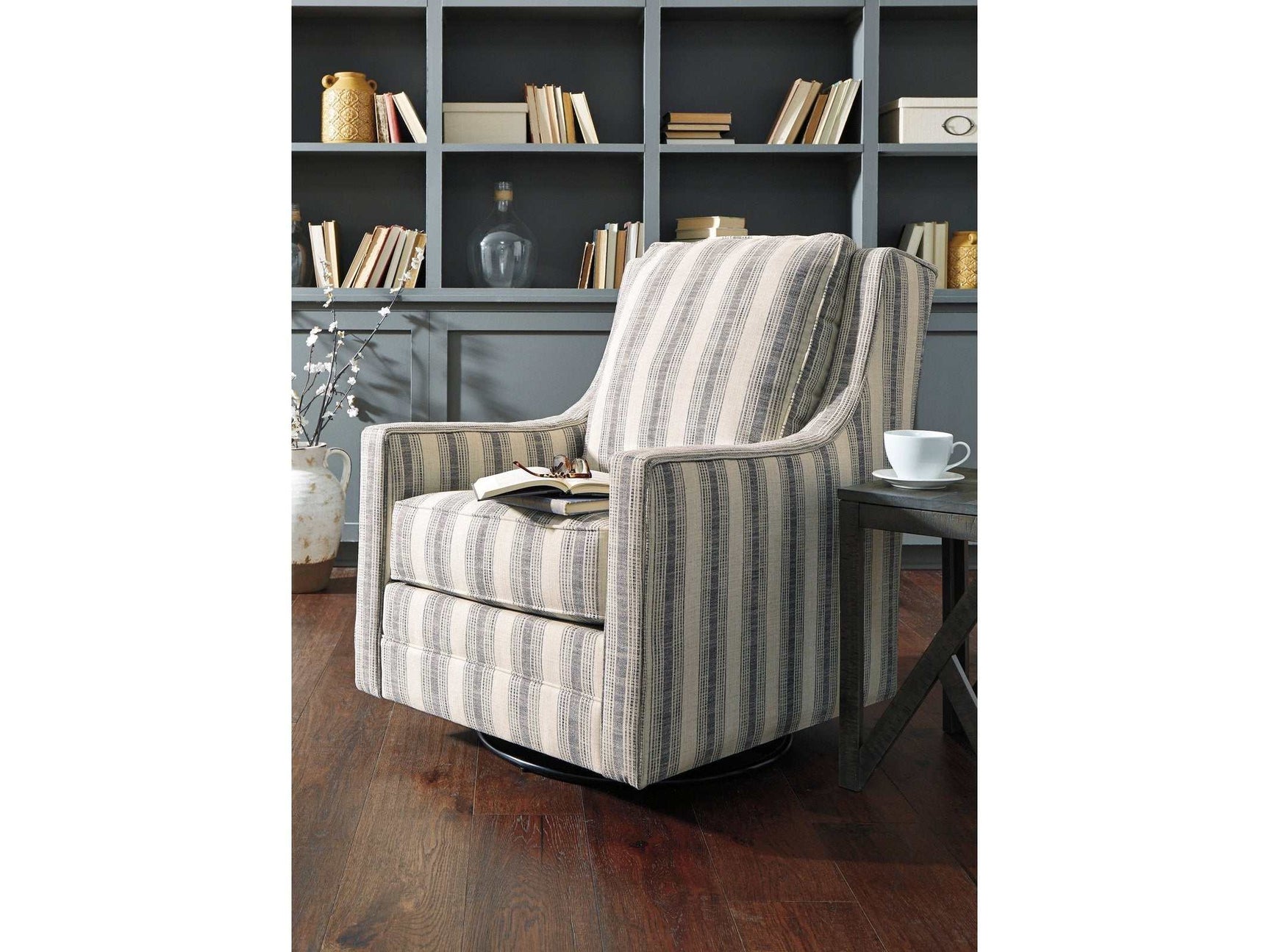 Kambria Swivel Accent Chair (Online Special Price) - Ornate Home