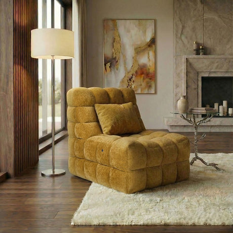 Kamili Yellow Massage Chair - Ornate Home
