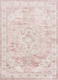 Kandos Blush & Light Pink Area Rug - Ornate Home