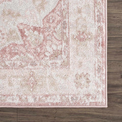 Kandos Blush & Light Pink Area Rug - Ornate Home