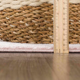 Kandos Blush & Light Pink Area Rug - Ornate Home