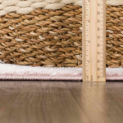 Kandos Blush & Light Pink Area Rug - Ornate Home