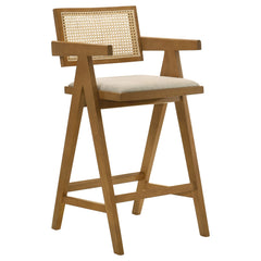 Kane Light Walnut Bar Chair (Set of 2) - Ornate Home