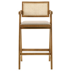 Kane Light Walnut Bar Chair (Set of 2) - Ornate Home