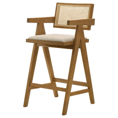 Kane Light Walnut Bar Chair (Set of 2) - Ornate Home