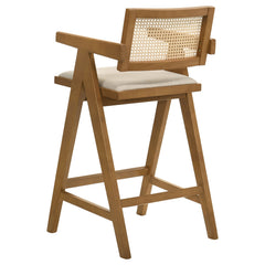 Kane Light Walnut Bar Chair (Set of 2) - Ornate Home