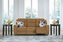 Kanlow Honey Reclining Sofa - Ornate Home