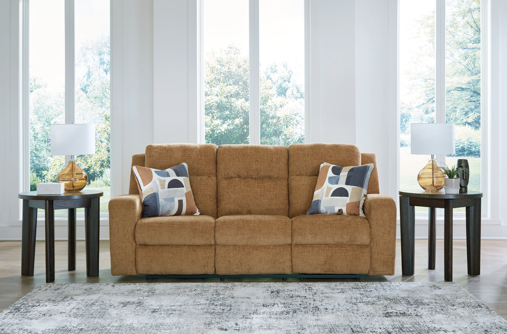 Kanlow Honey Reclining Sofa and Loveseat (Online Special Price) - Ornate Home