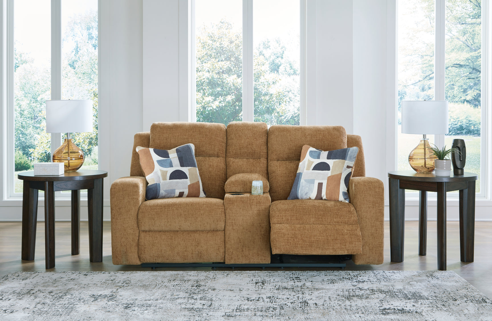 Kanlow Honey Reclining Sofa and Loveseat (Online Special Price) - Ornate Home
