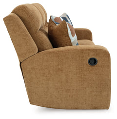 Kanlow Honey Reclining Sofa and Loveseat - Ornate Home