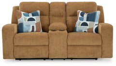 Kanlow Honey Reclining Sofa and Loveseat - Ornate Home