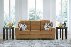 Kanlow Honey Reclining Sofa and Loveseat - Ornate Home