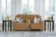 Kanlow Honey Reclining Sofa and Loveseat - Ornate Home
