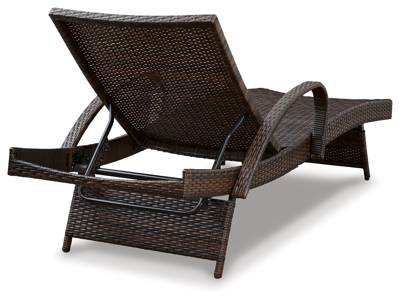 Kantana Brown 2 Outdoor Chaise Lounge Chairs and End Table - Ornate Home