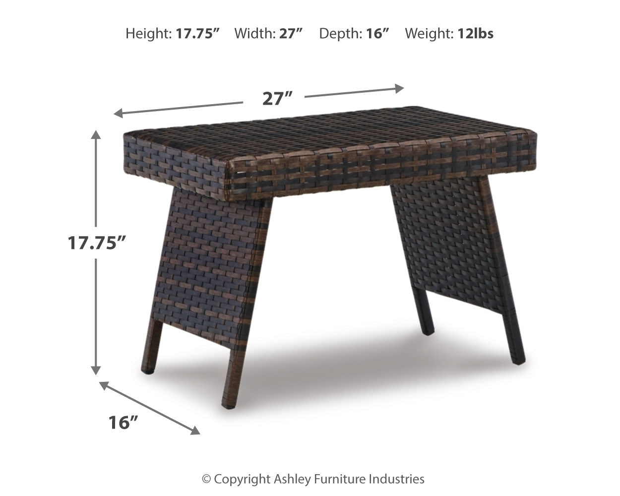 Kantana Brown 2 Outdoor Chaise Lounge Chairs and End Table - Ornate Home