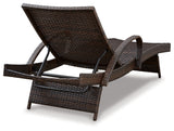 Kantana Brown Chaise Lounge (Set of 2) - Ornate Home