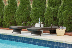 Kantana Brown Chaise Lounge (Set of 2) - Ornate Home