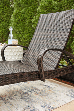Kantana Brown Chaise Lounge (Set of 2) - Ornate Home