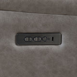 Kantu Brown Synthetic Leather Motion Sectional Sofa - Ornate Home