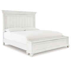 Kanwyn California King Panel Bed w/ Storage Bench - Ornate Home