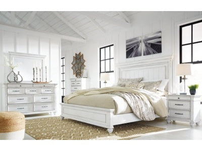 Kanwyn King Panel Bedroom Set with Dresser and Mirror - Ornate Home