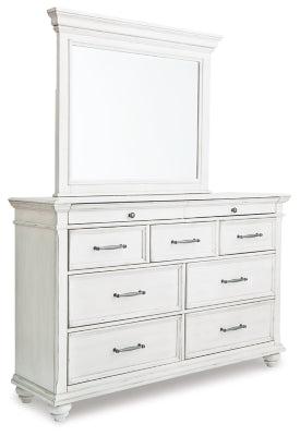 Kanwyn King Panel Bedroom Set with Dresser and Mirror - Ornate Home
