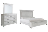 Kanwyn King Panel Bedroom Set with Storage, Dresser and Mirror (Online Special Price) - Ornate Home