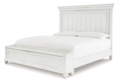 Kanwyn King Panel Bedroom Set with Storage, Dresser and Mirror - Ornate Home
