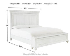 Kanwyn King Panel Bedroom Set with Storage, Dresser and Mirror - Ornate Home