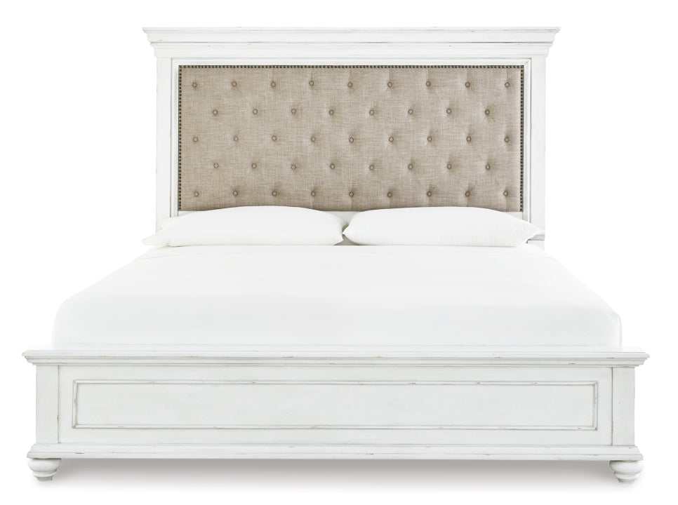 Kanwyn Queen Panel Bed w/ Uph. HB (Online Special Price) - Ornate Home