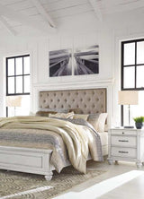 Kanwyn Queen Panel Bed w/ Uph. HB (Online Special Price) - Ornate Home