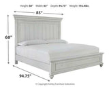 Kanwyn Whitewash Cal. King Bedroom Set / 3pc (Online Special Price) - Ornate Home