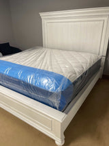 Kanwyn Whitewash California King Panel Bed (Online Special Price) - Ornate Home