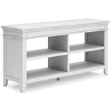 Kanwyn Whitewash Credenza w/ Open Storage (Online Special Price) - Ornate Home