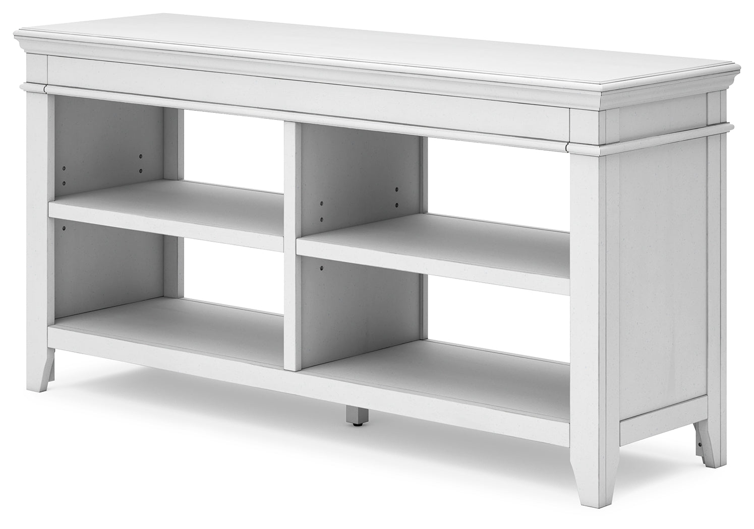 Kanwyn Whitewash Credenza w/ Open Storage (Online Special Price) - Ornate Home