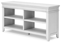Kanwyn Whitewash Credenza w/ Open Storage - Ornate Home