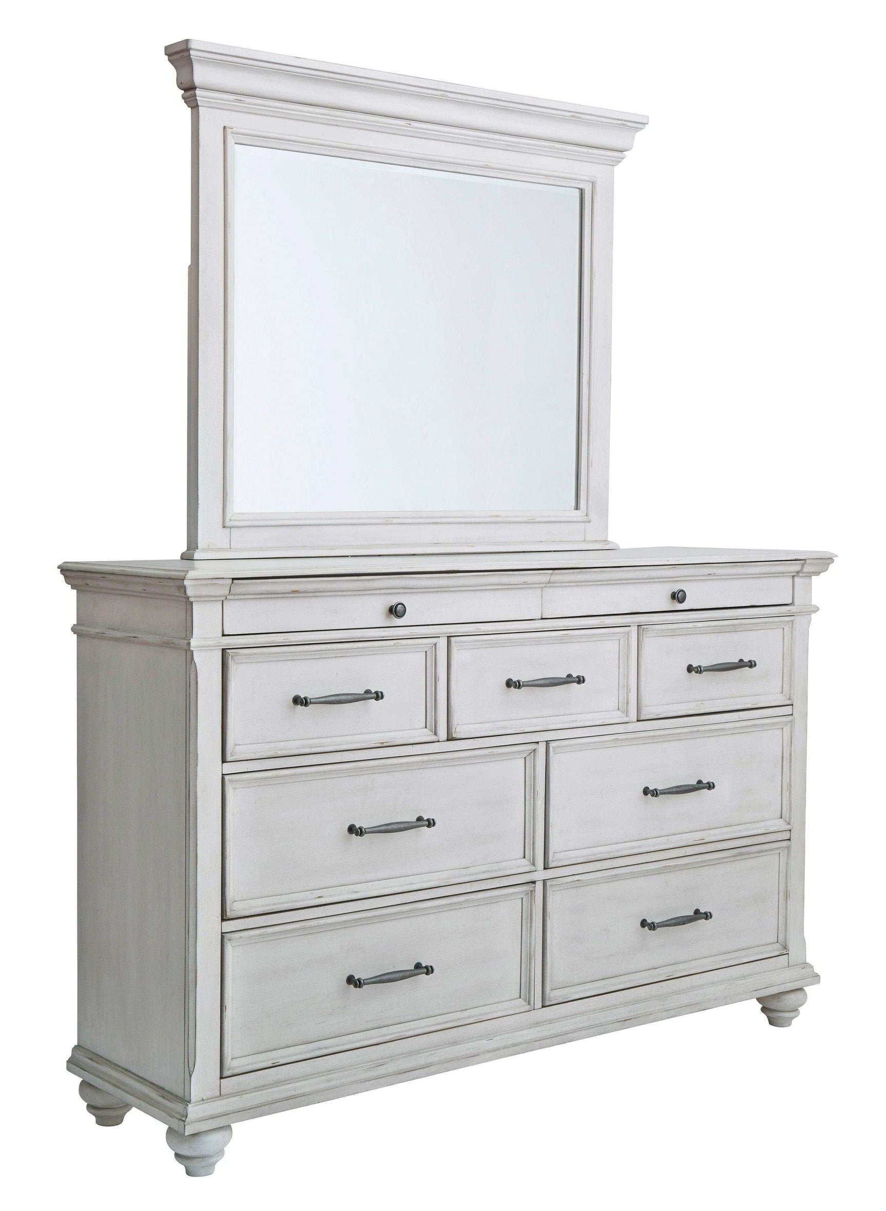Kanwyn Whitewash Dresser & Mirror (Online Special Price) - Ornate Home