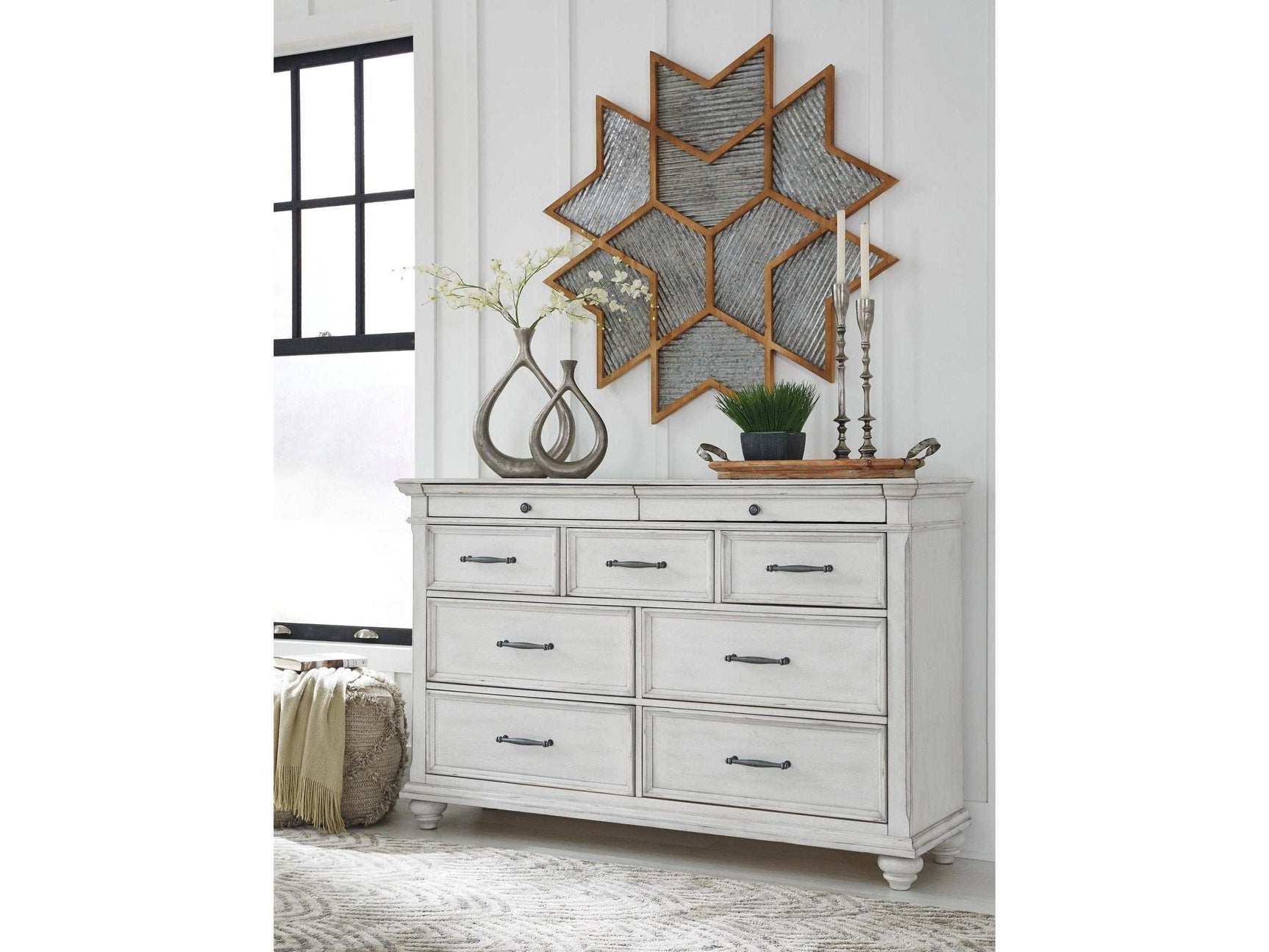 Kanwyn Whitewash Dresser (Online Special Price) - Ornate Home