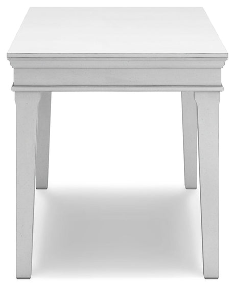 Kanwyn Whitewash Home Office Desk 63" - Ornate Home