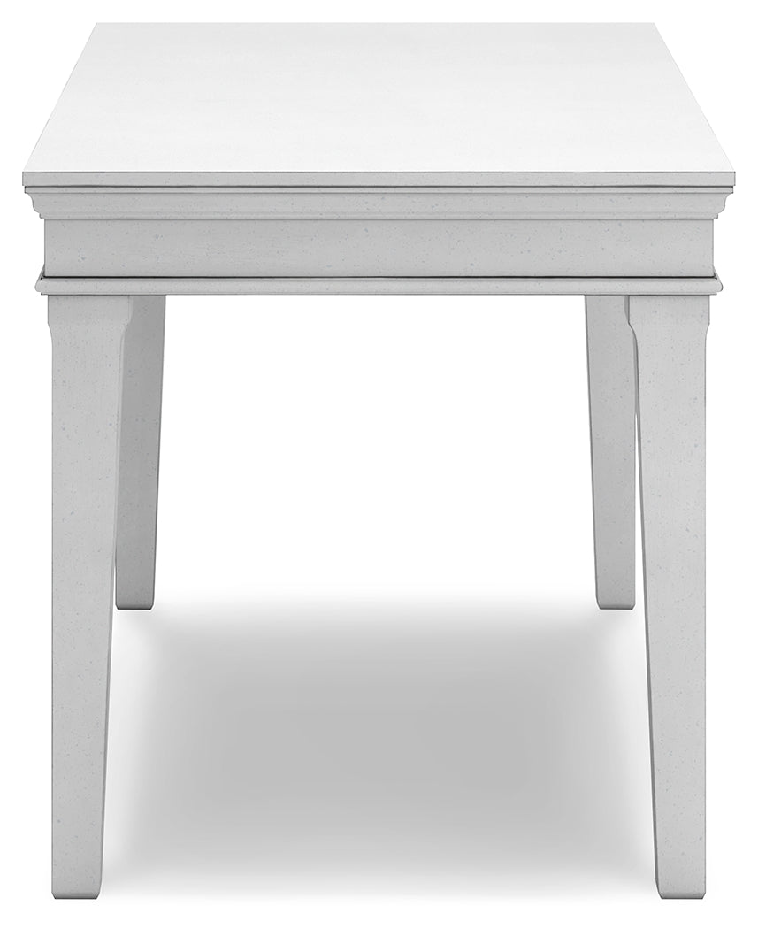Kanwyn Whitewash Home Office Desk 63" - Ornate Home