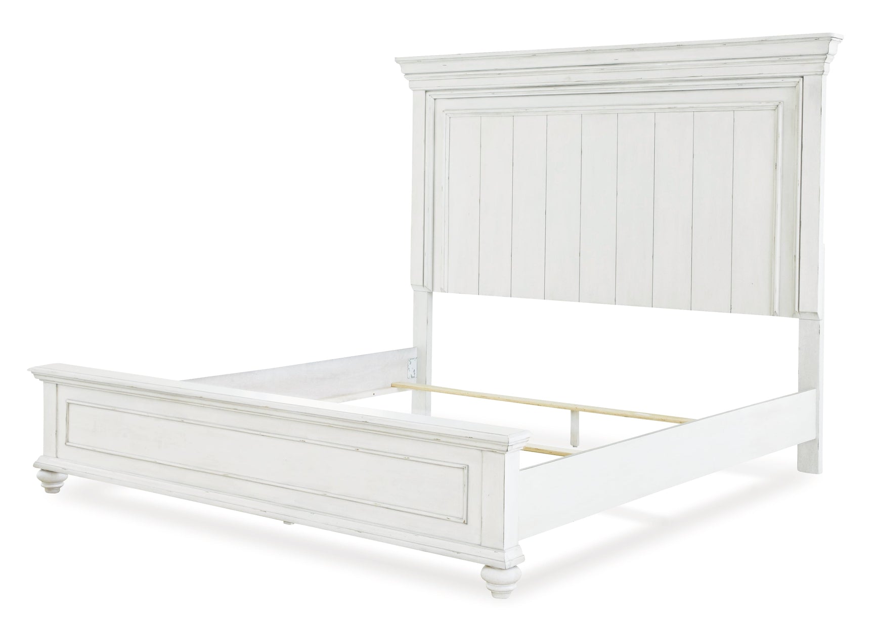 Kanwyn Whitewash King Panel Bed (Online Special Price) - Ornate Home