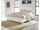 Kanwyn Whitewash King Panel Bed - Ornate Home