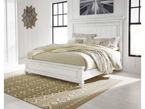 Kanwyn Whitewash Queen Panel Bed (Online Special Price) - Ornate Home